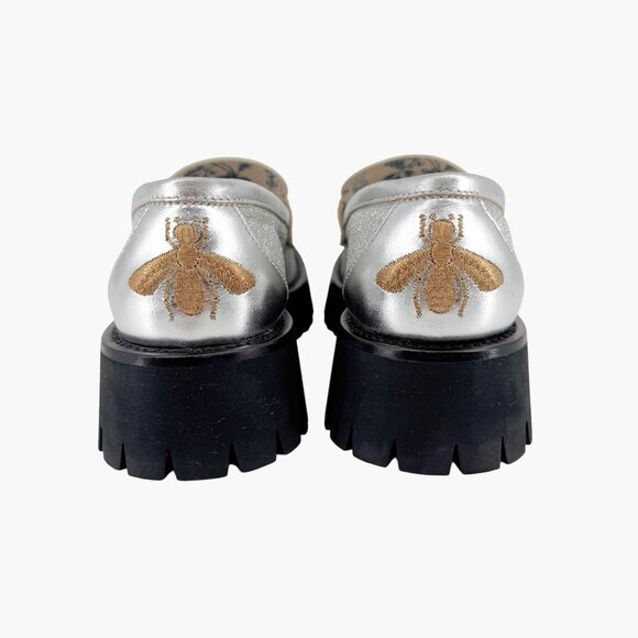 Gucci Silver and Black Loafers - Picture 7 of 13